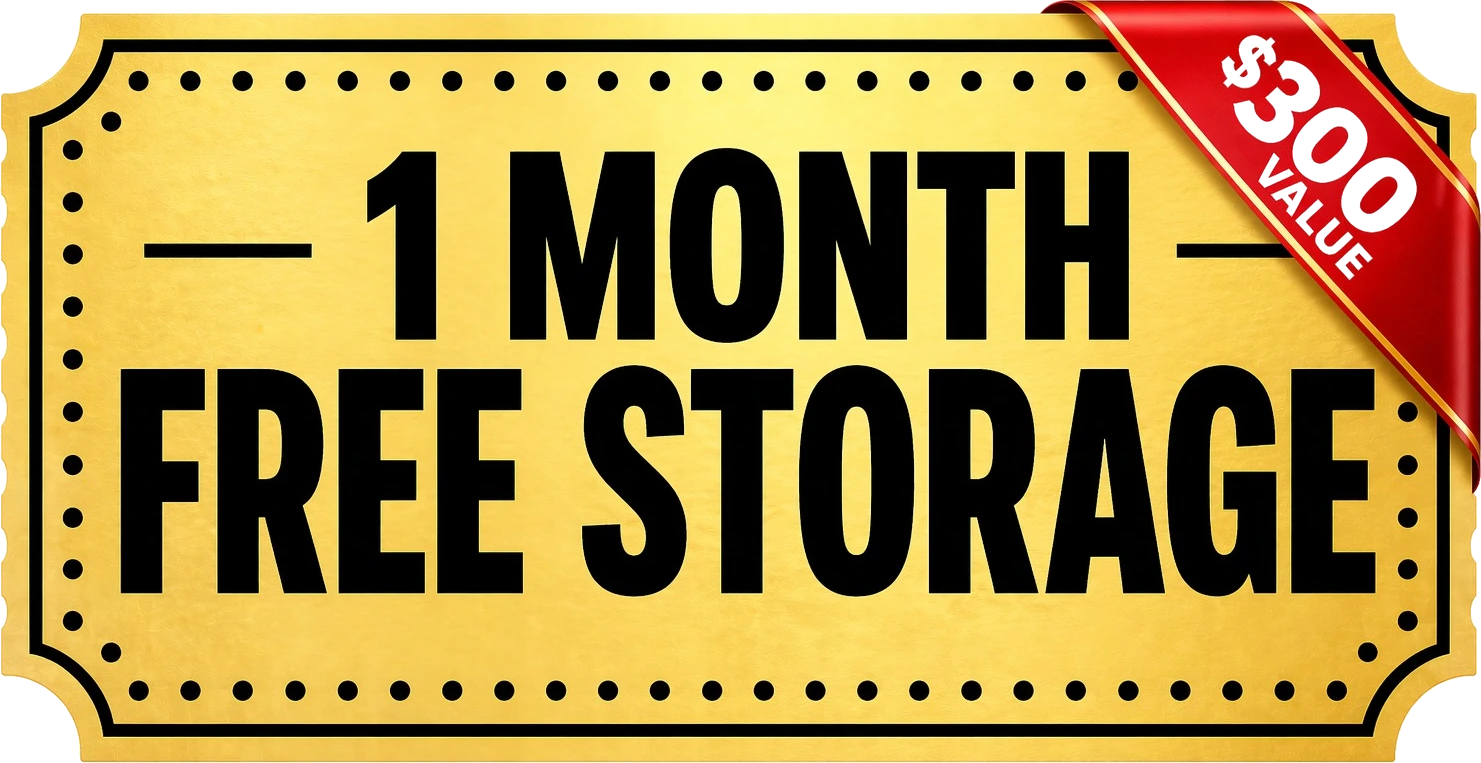 1 Month Free Storage — $300 Value